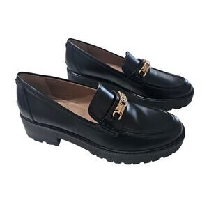 SAM EDELMAN Teo Lug Loafer Black Size 9 NWOT